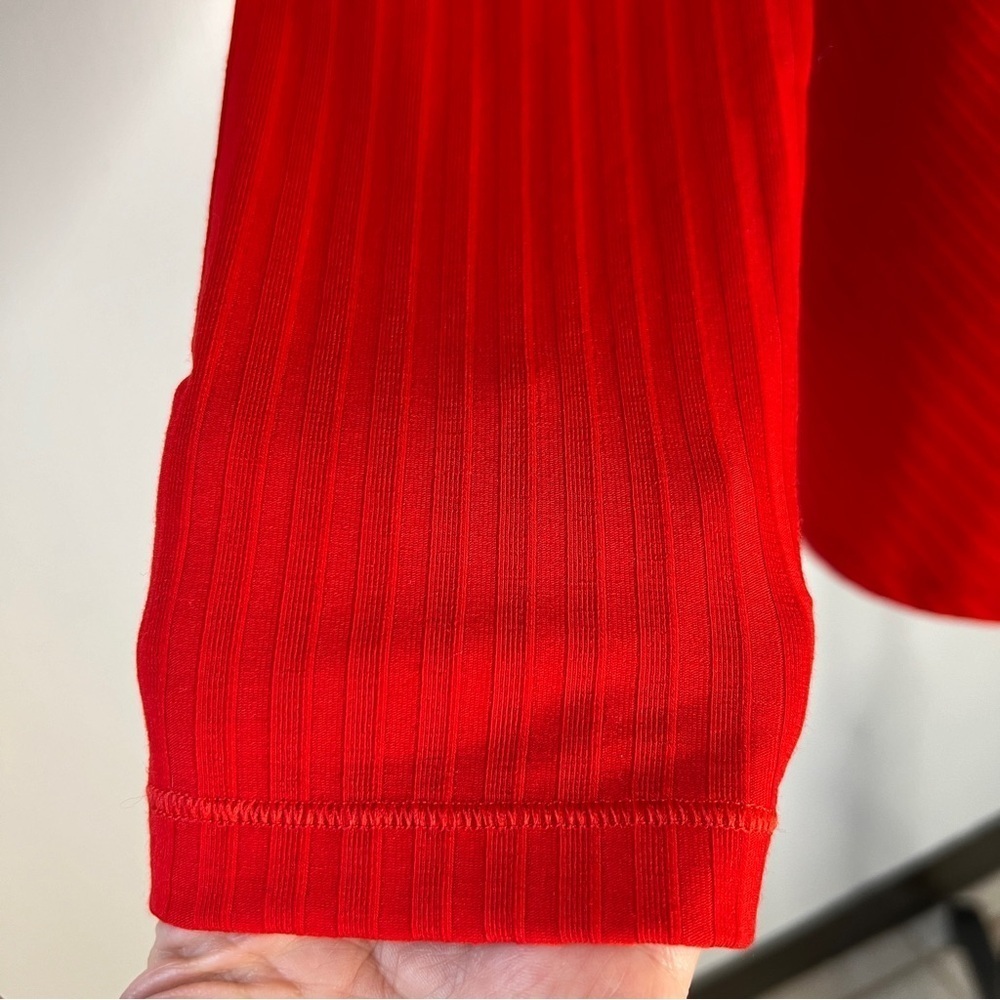 Athleta Red Essence Ribbed Turtleneck - Picture 6 of 14